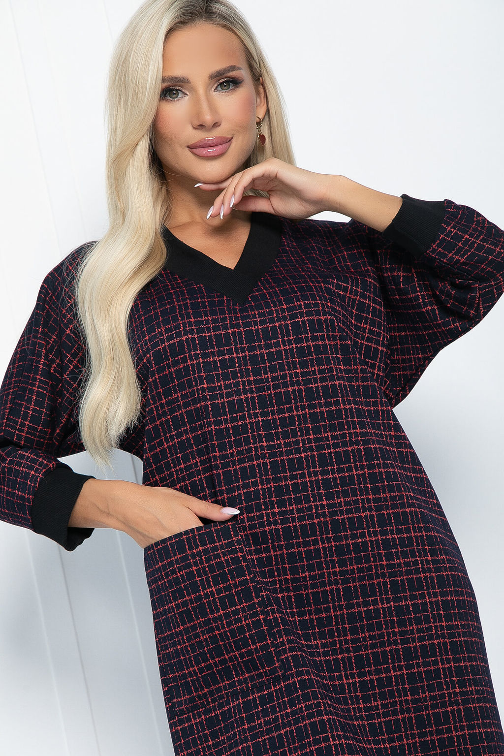 Платье Любите женщину (темно-бордовое) П11191 - Lt collection фото 8