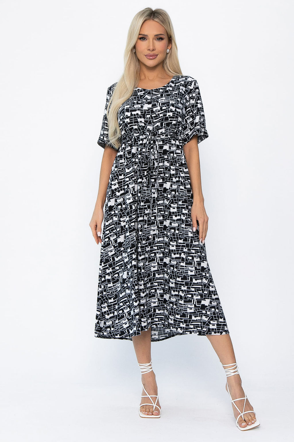 Платье Майя (черно-белое) П13911-3М - Lt collection фото 2