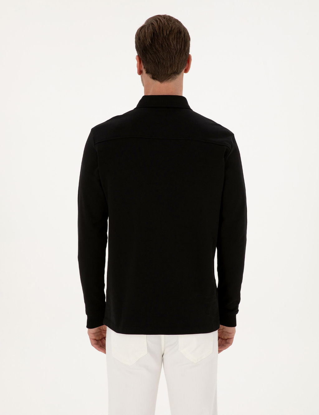 Siyah Regular Fit Sweatshirt - Cacharel фото 5