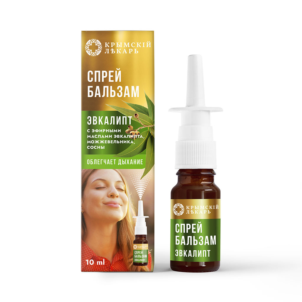 Спрей-бальзам Эвкалипт, 10 мл - Крымский лекарь фото 2