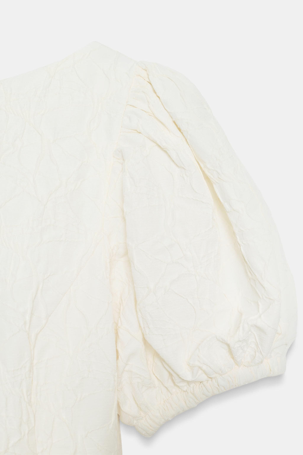 VESTIDO CORTO GLOBO JACQUARD / Crudo - Zara фото 8