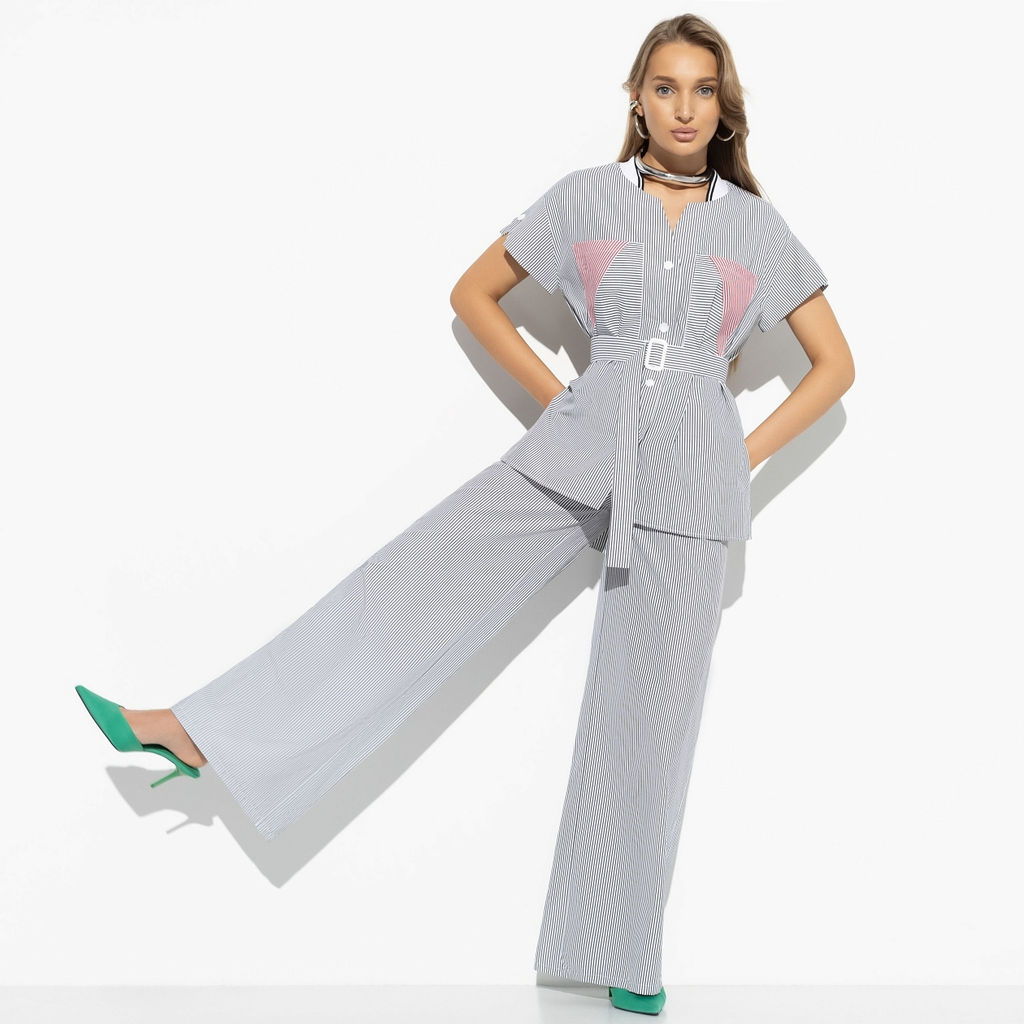 Брючный костюм, Раскрываю таланты (2 в 1, с поясом) - Charutti фото 7