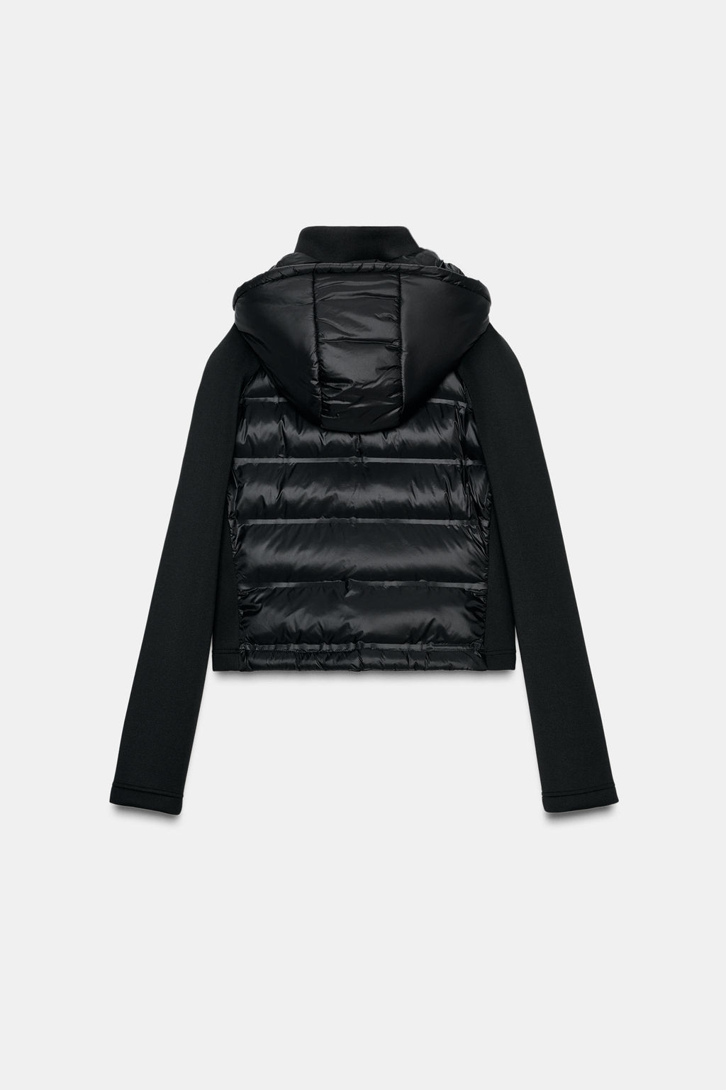 DETACHABLE HOOD QUILTED JACKET - Zara фото 13
