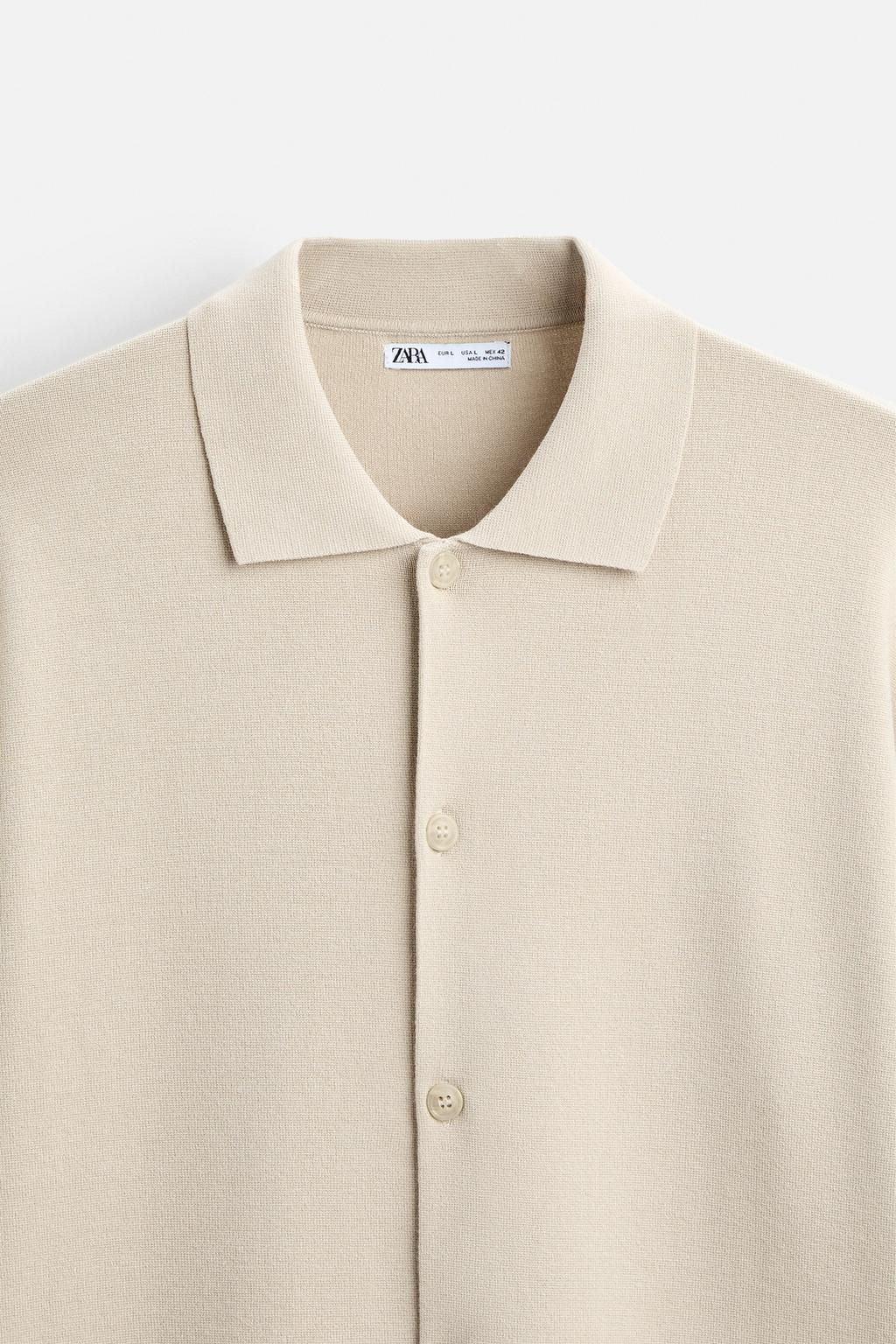 KNIT VISCOSE BLEND SHIRT - Zara фото 3