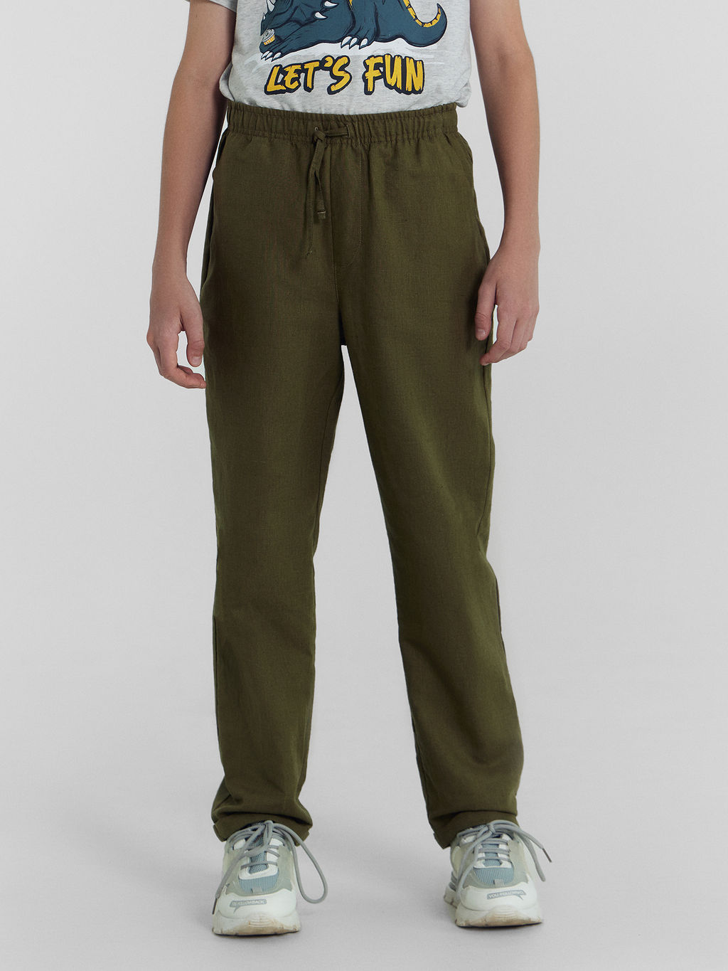 Брюки для мальчиков в серо-зеленом цвете - Mark formelle фото 2