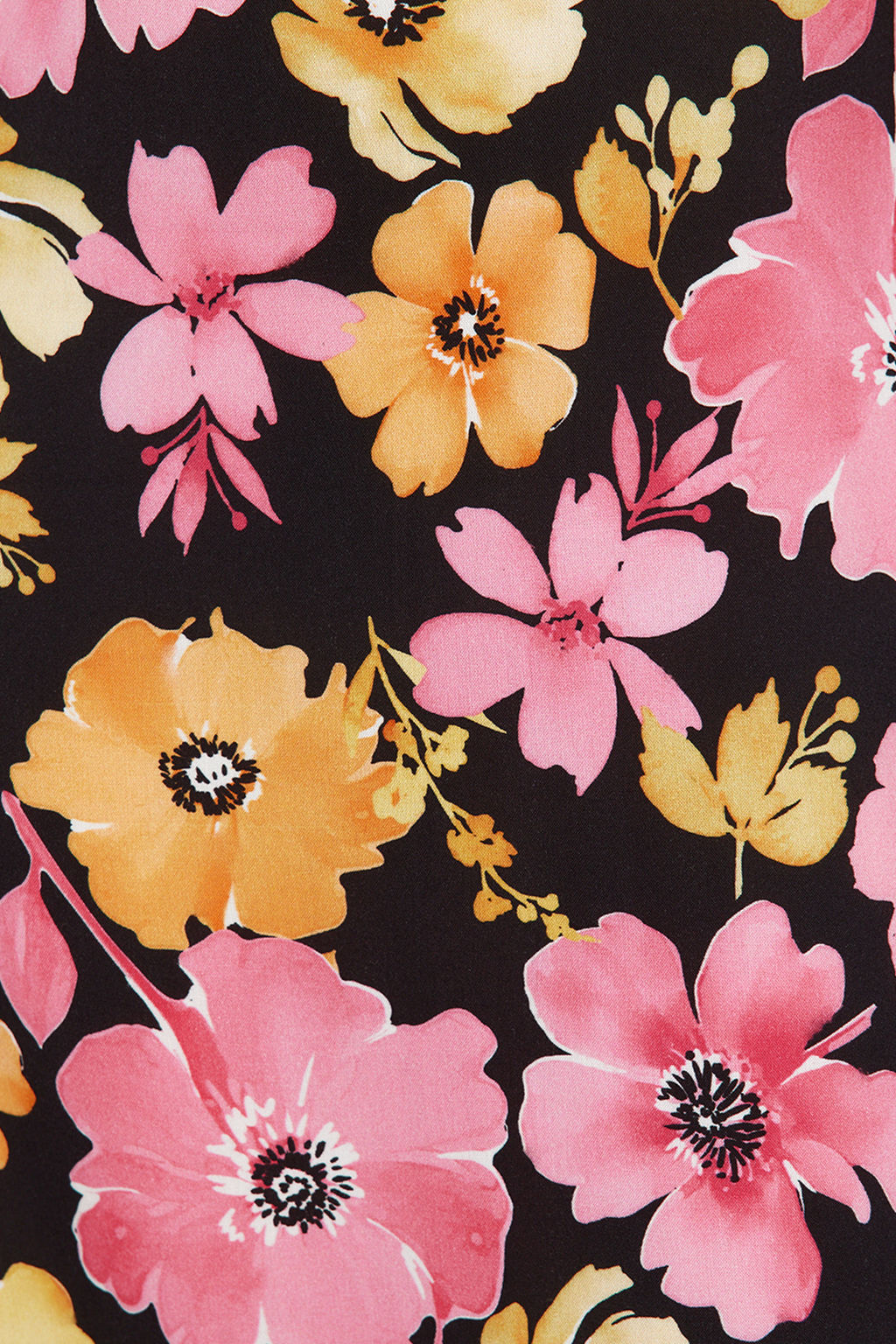 Siyah Cicek Bask?l? Duz Kesim Viskon Maxi Dokuma Elbise TWOSS24EL00647 - Trendyolmilla фото 5