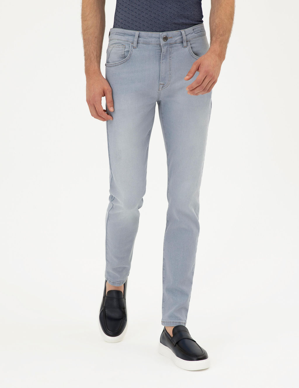 A__k Gri Slim Fit Jean Pantolon