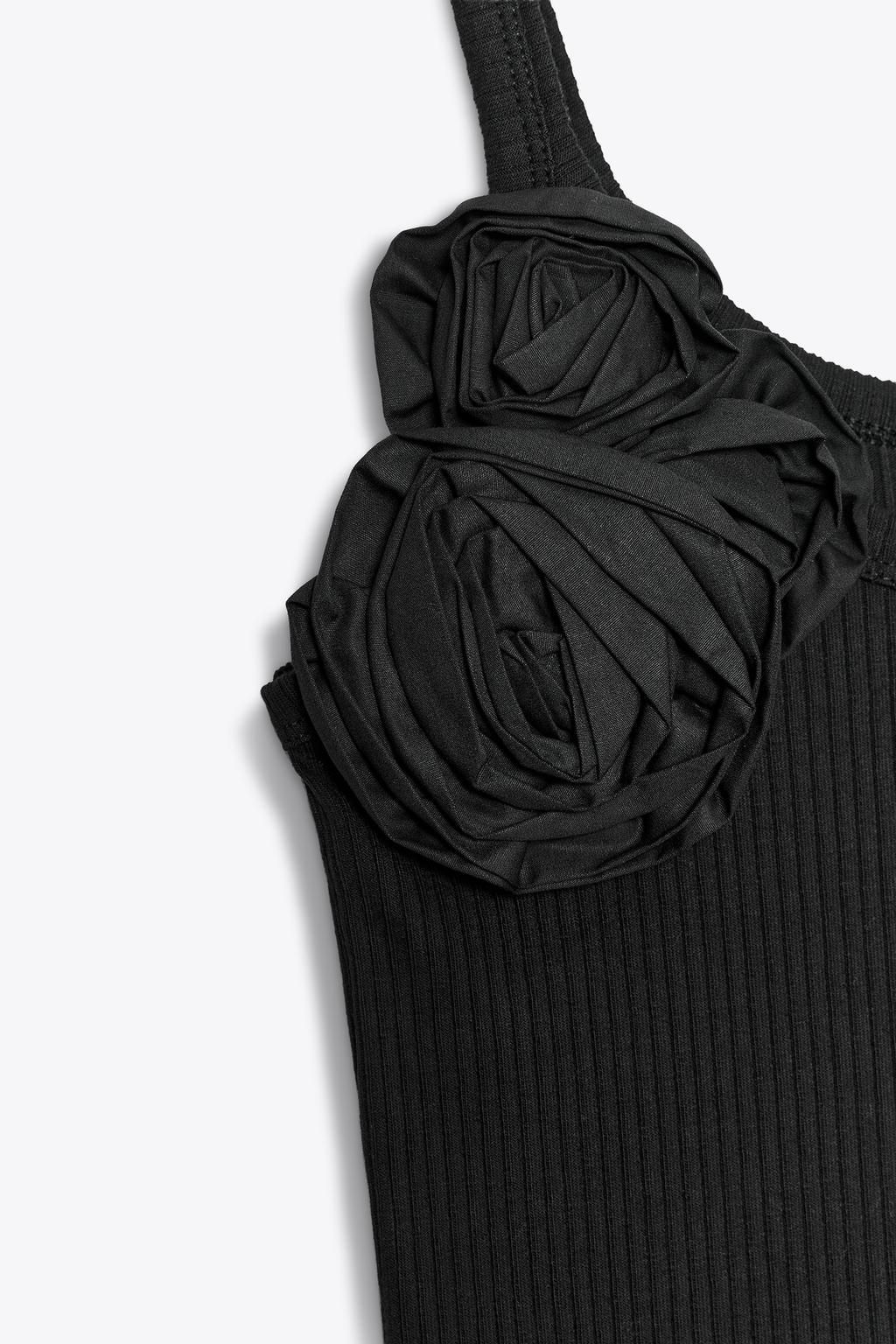 RIBBED FLORAL TOP - Zara фото 14