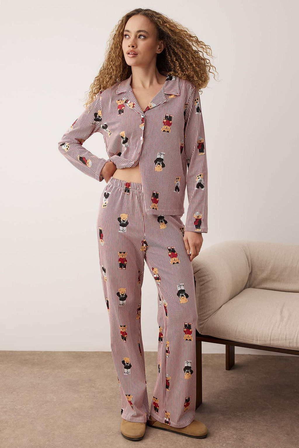 Cok Renkli Animal Suprem Orme Pijama Tak?m? THMAW26PT00171 - Trendyolmilla фото 2
