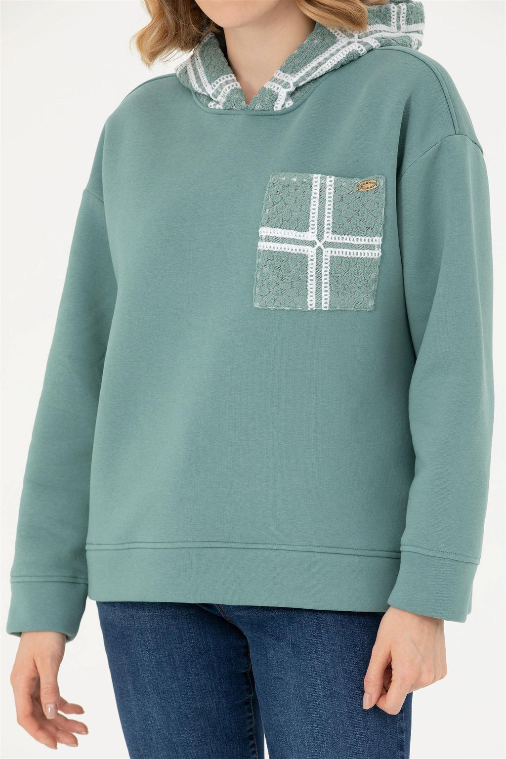 Женский мятный свитшот - U.s. polo assn фото 6