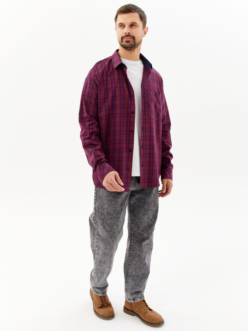 Сорочка мужская длинный рукав GREG S625/211/2008/1