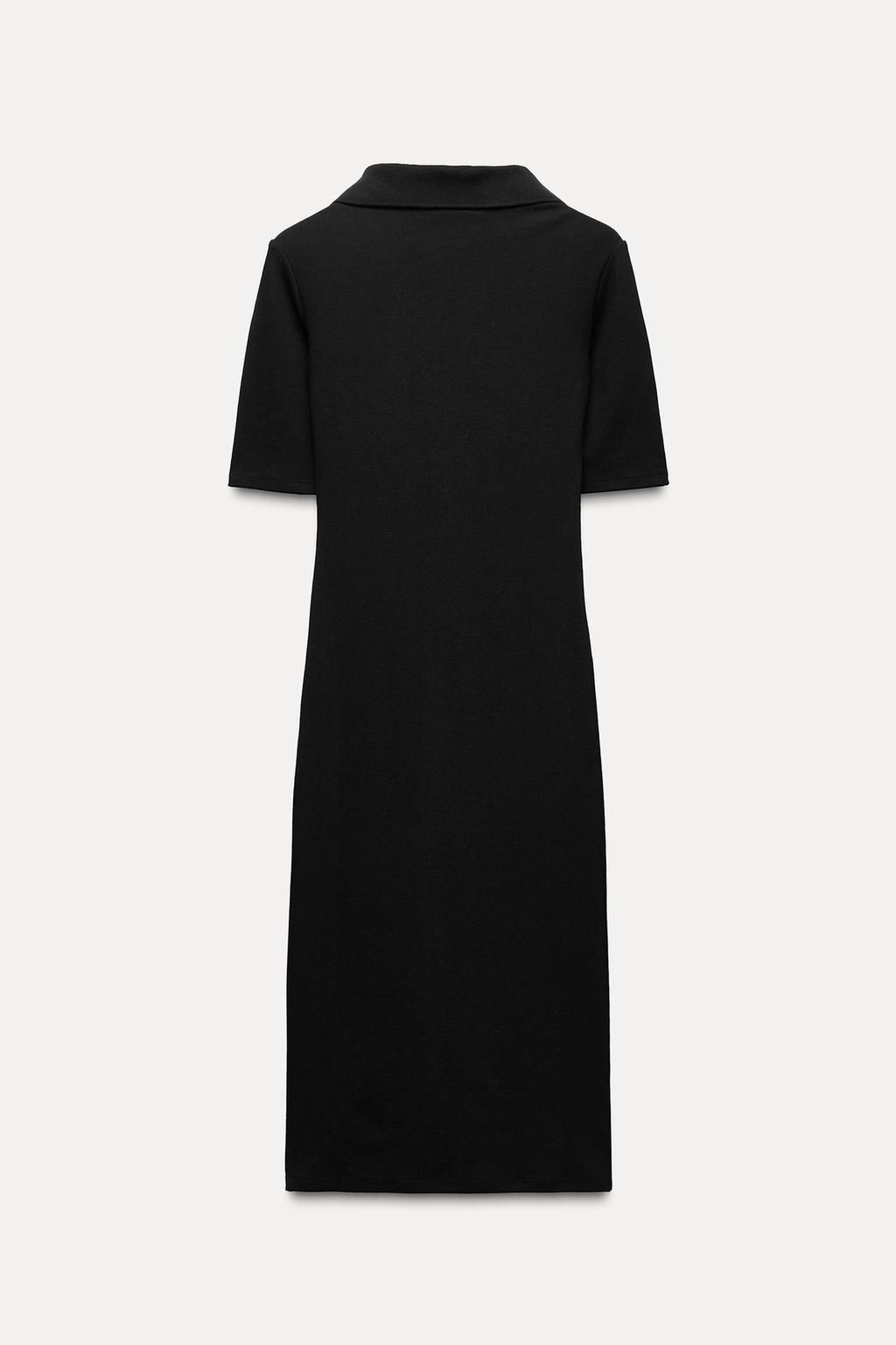 INTERLOCK POLO COLLAR DRESS - Zara фото 5