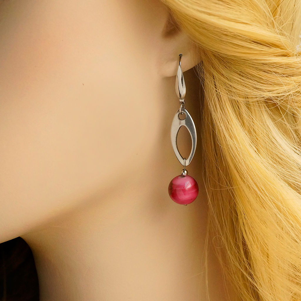 Серьги из муранского стекла FLEUR LS2899 - Vloes фото 4