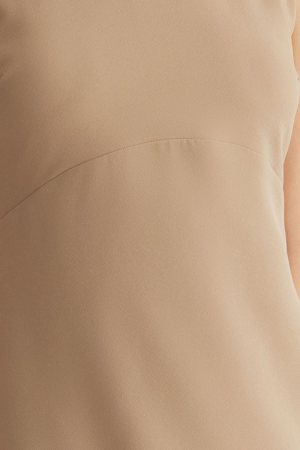 Bej A Kesim Mini Dokuma Elbise TWOSS25EL00324 - Trendyolmilla фото 4