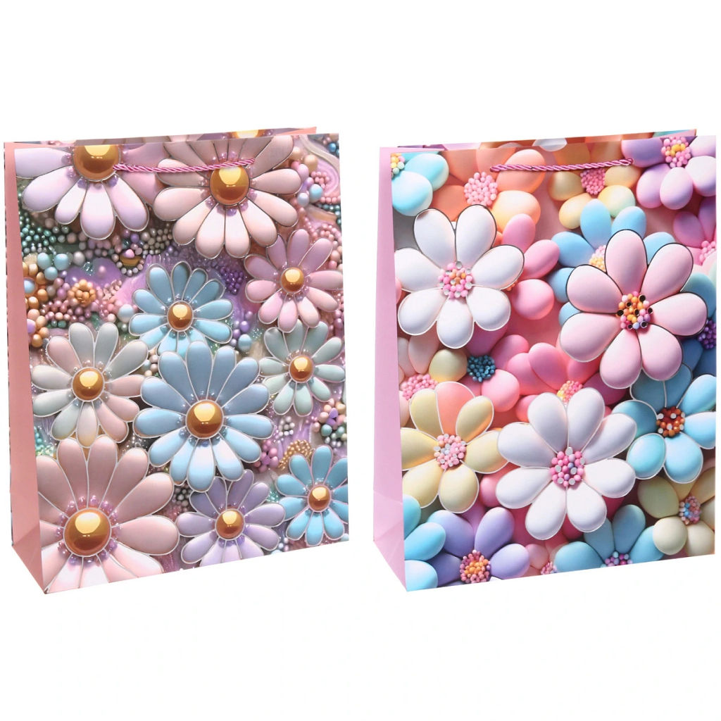 Пакет подарочный "Ромашечки милашечки" 31*40*12 см