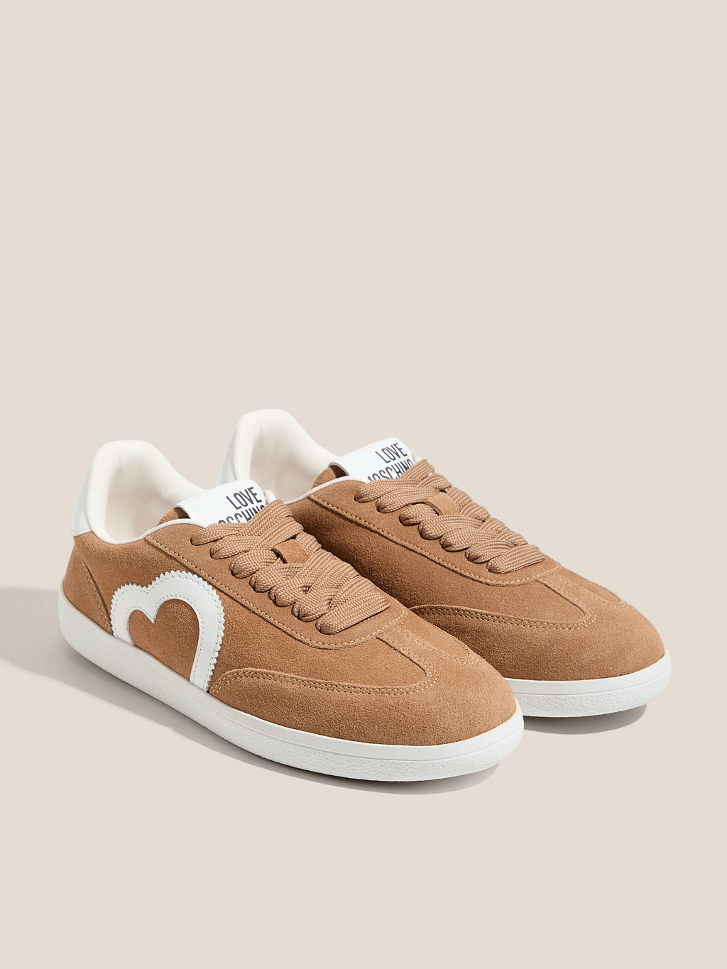 Женские кеды LOVE MOSCHINO CLOUD LOVE Артикул 4562470, коричнево-бежевый  фото 2