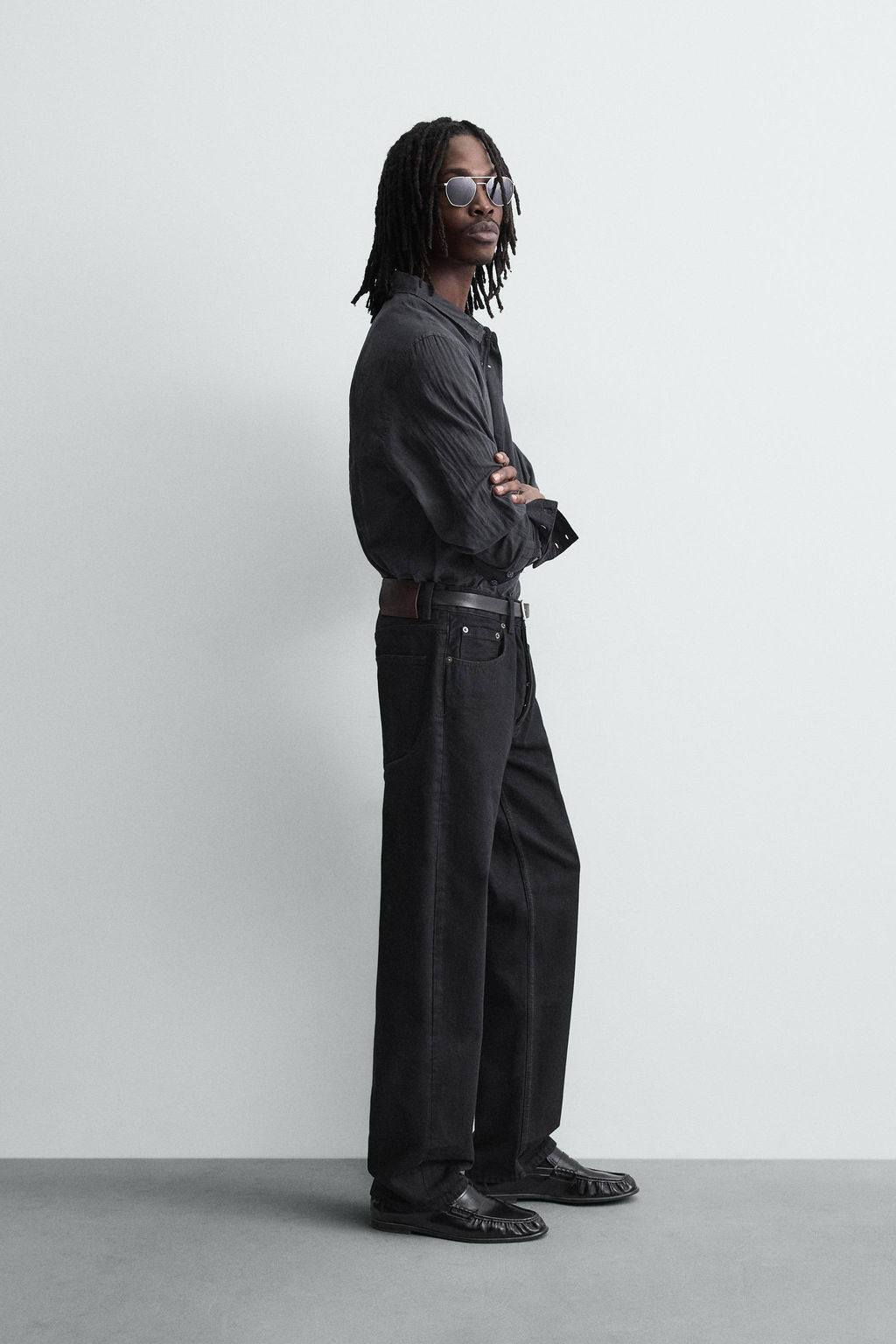 FLUID DENIM SHIRT - Zara фото 4