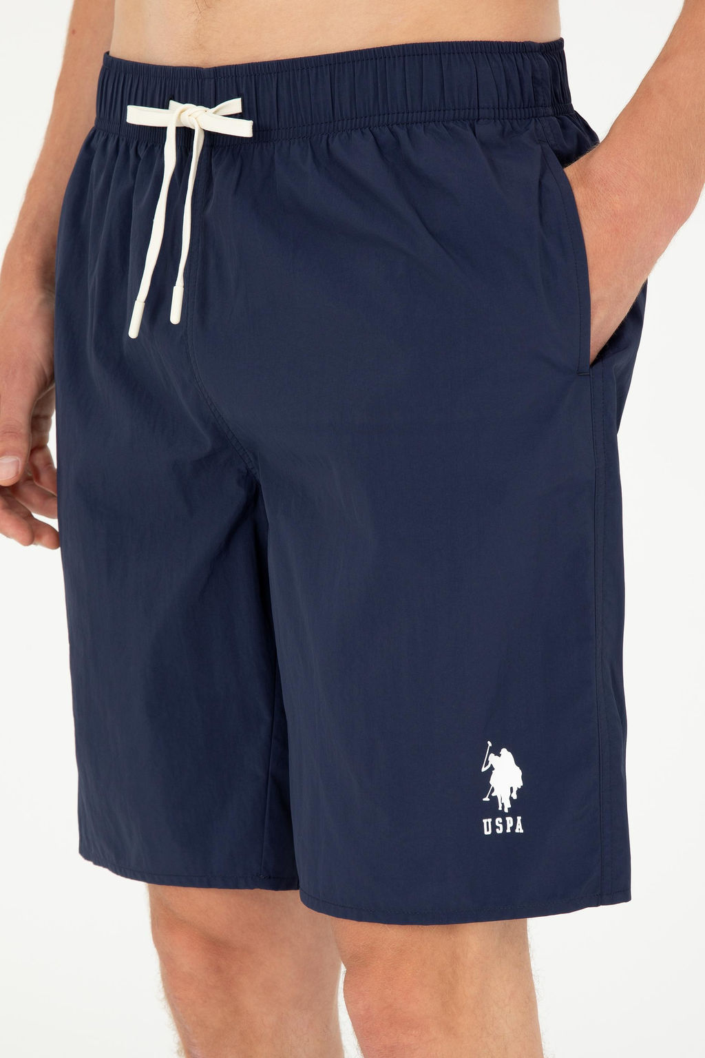 Мужские темно-синие шорты для плавания - U.s. polo assn фото 3