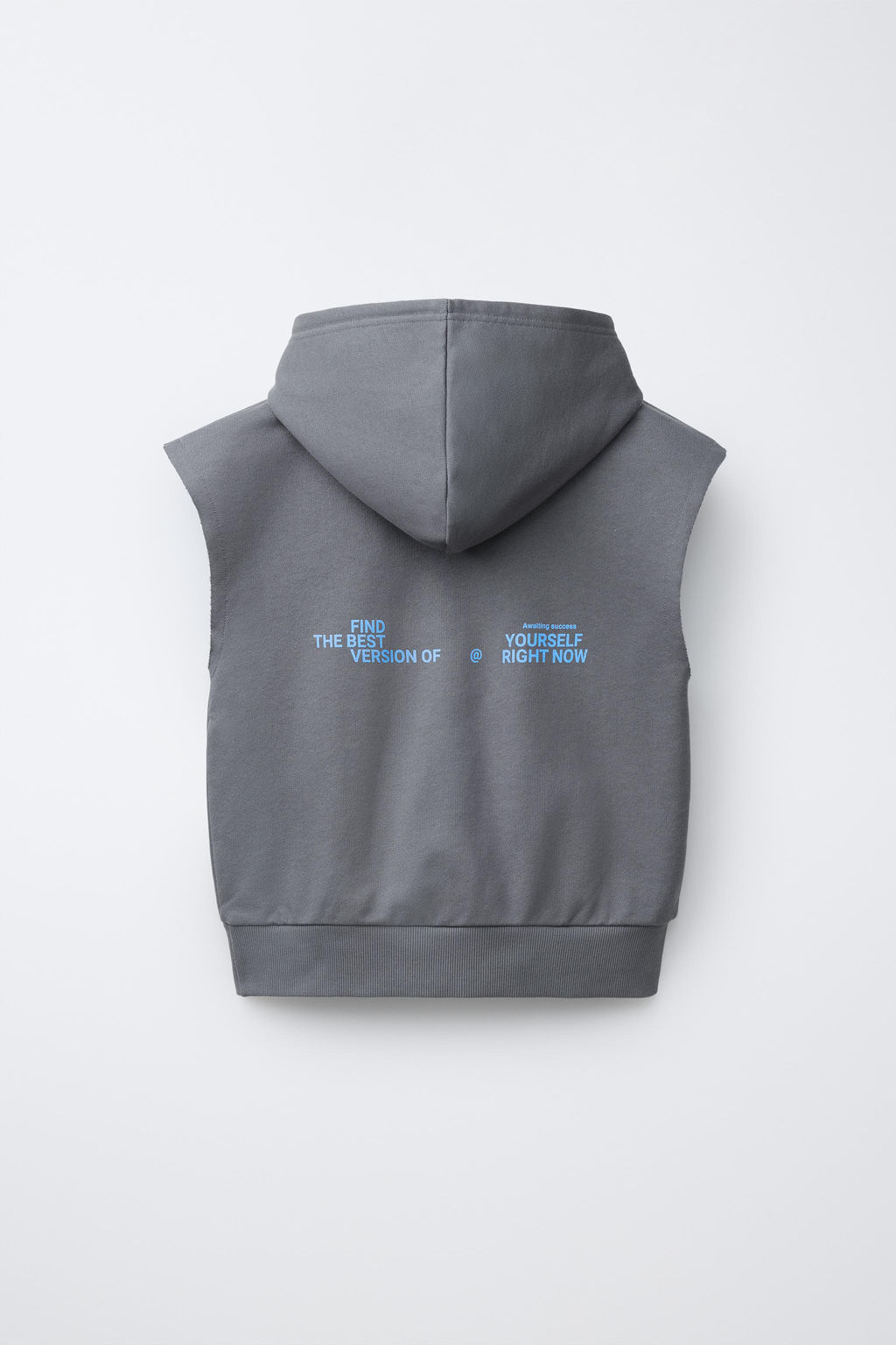 CHALECO FELPA CAPUCHA GRAFFITI / Antracita oscuro - Zara фото 2