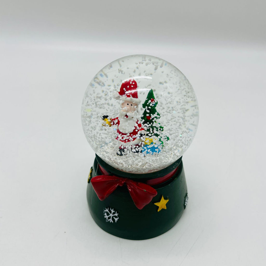 Новогодний декор - Снежный шар 10 см (стекло, свет) в ассортименте - Ип лебедев о.ю фото 4