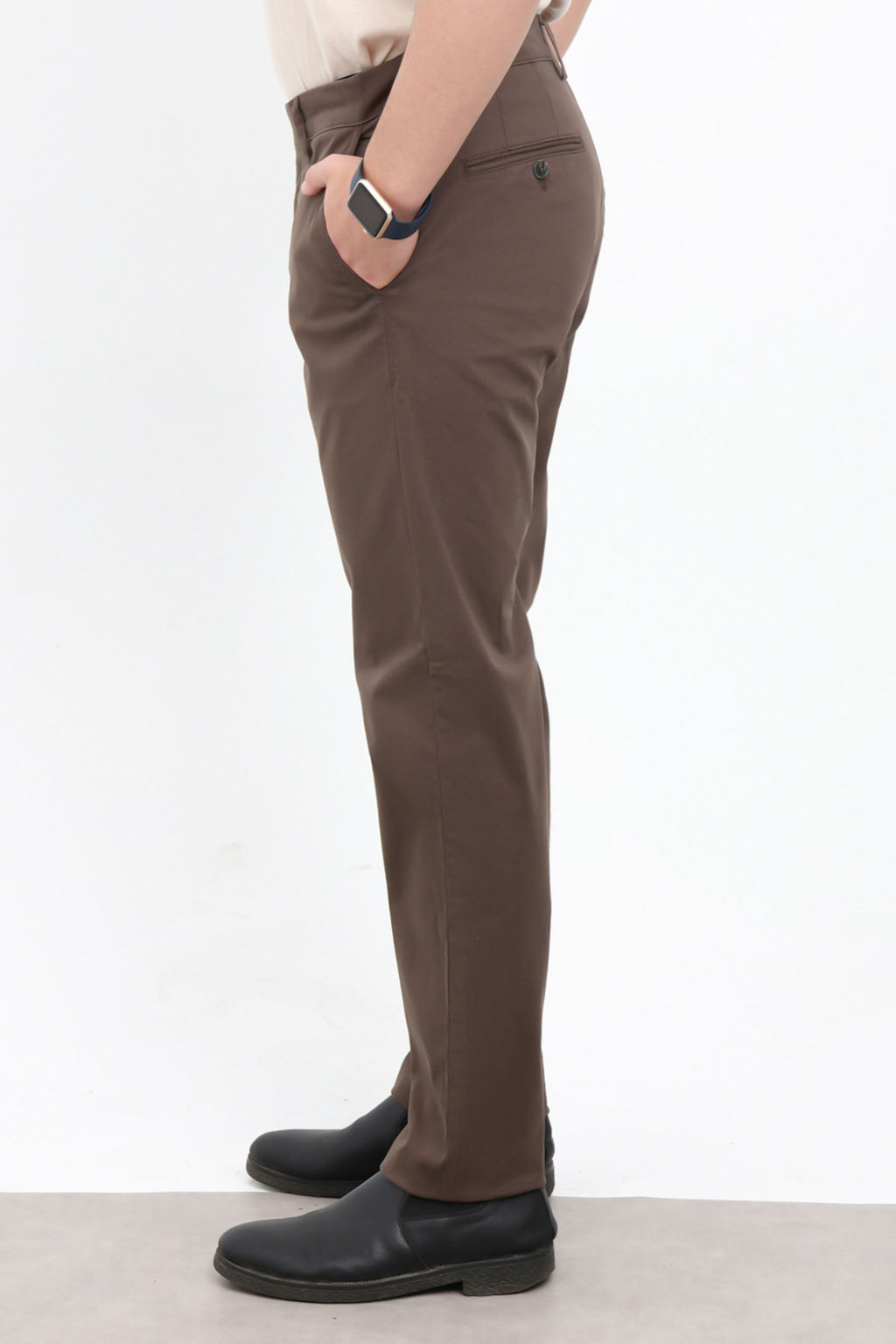 Kahverengi Erkek Dokulu Kumas Pantolon TMNAW26PL00029 - Trendyolmilla фото 2