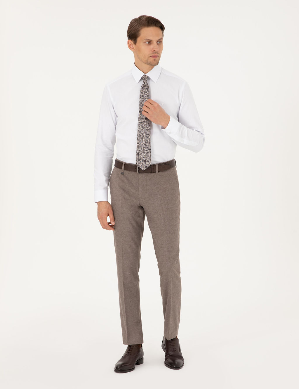 Beyaz Regular Fit Uzun Kollu G_mlek - Pierre cardin фото 4