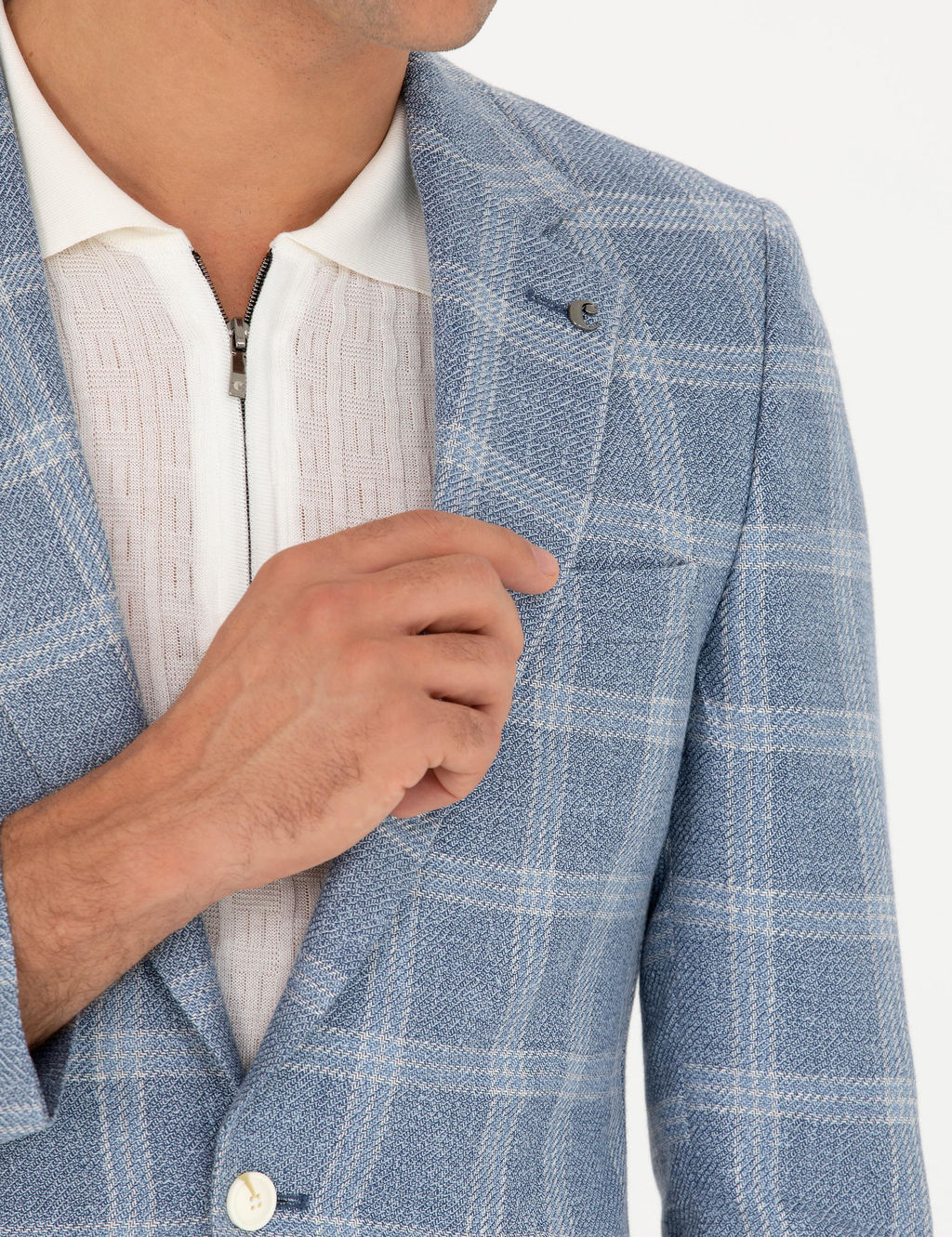 Mavi Slim Fit Keten Kar___ml_ Ceket