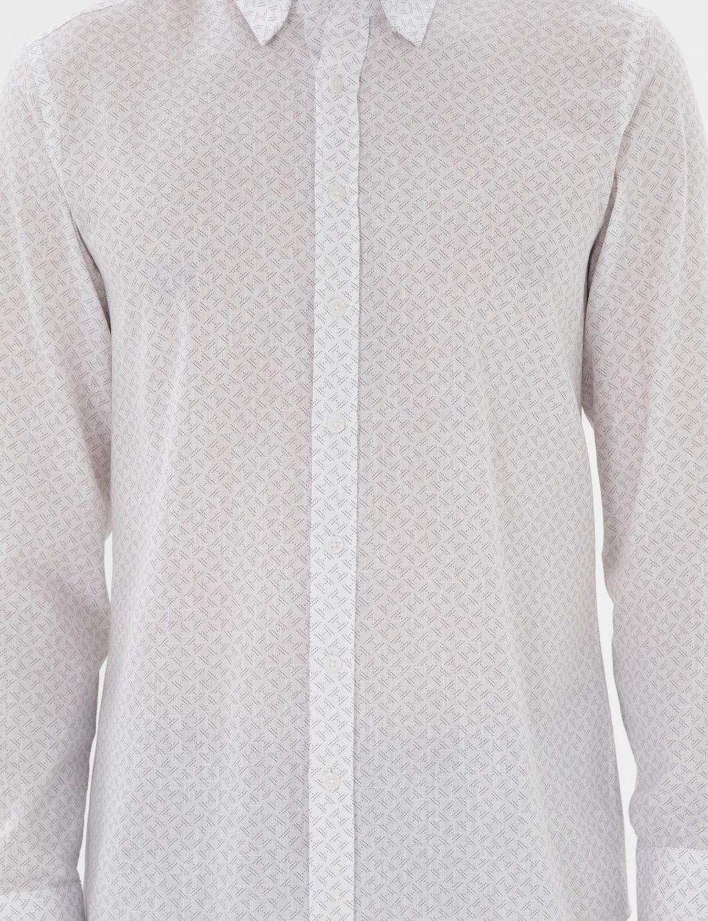 Рубашка Pierre Cardin Slim Fit серая длинный рукав