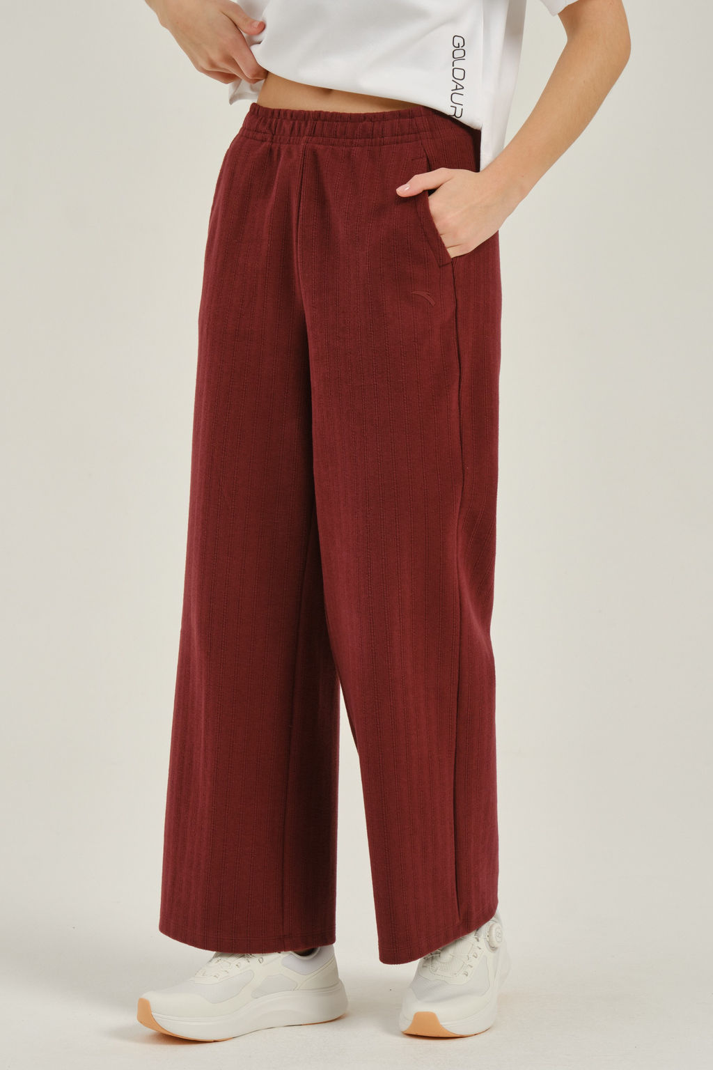 Брюки трикотажные Бордовый COMMUTE Knit Track Pants - Anta фото 3