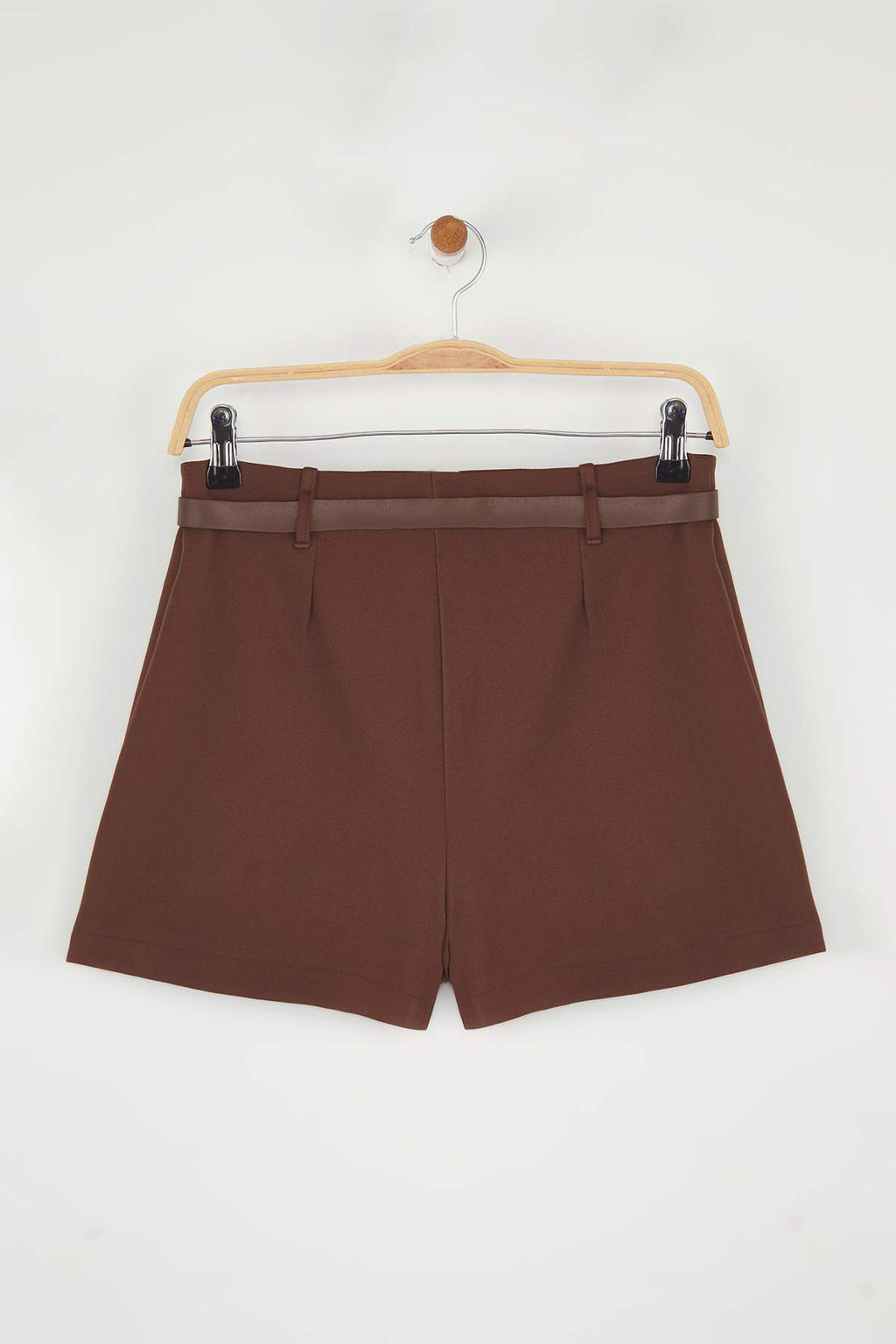 Kahverengi Kemerli Mini Sort Etek Sort & Bermuda TWOAW26SR00006 - Trendyolmilla фото 28