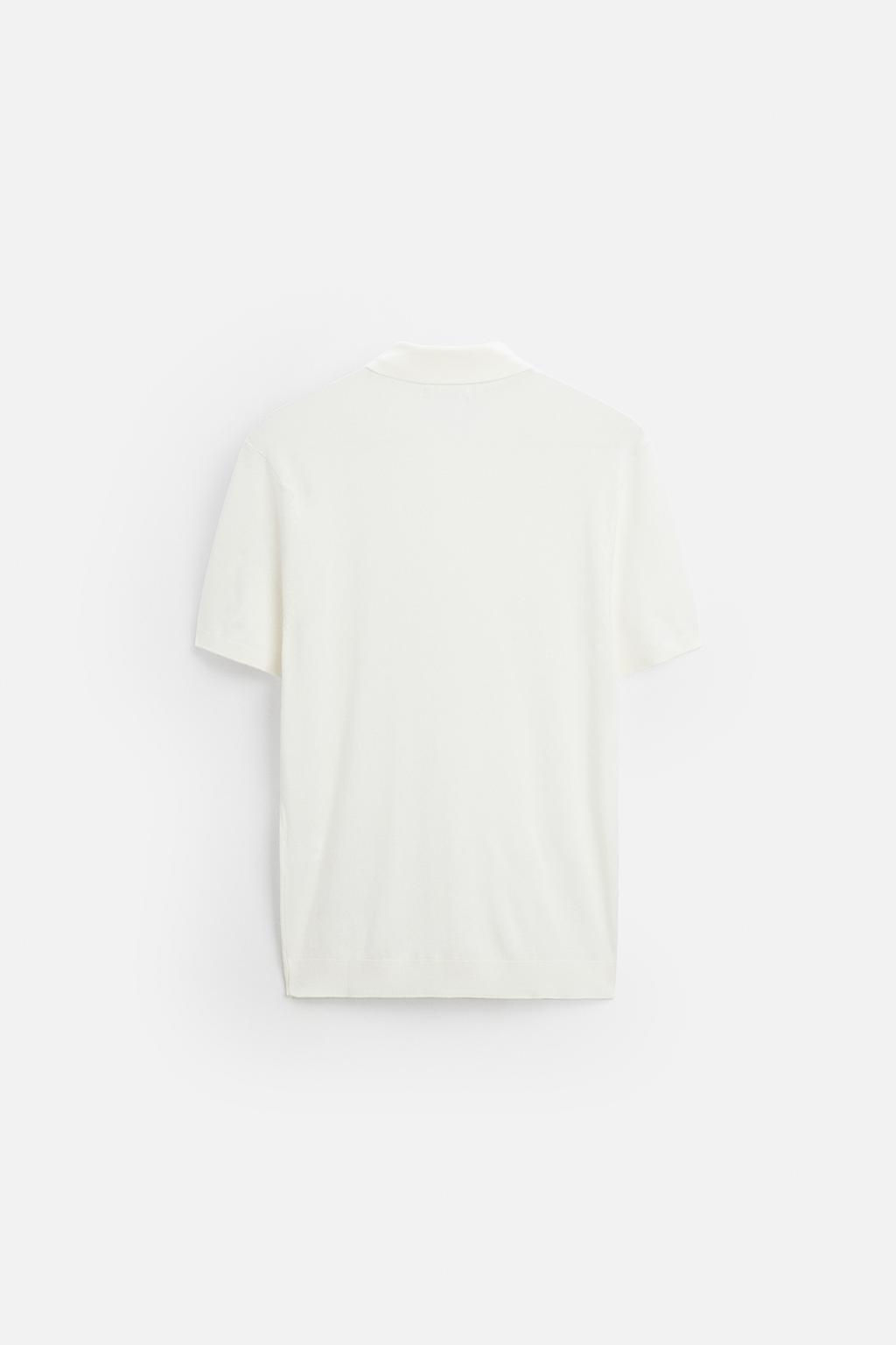 VISCOSE BLEND KNIT POLO SHIRT - Zara фото 16