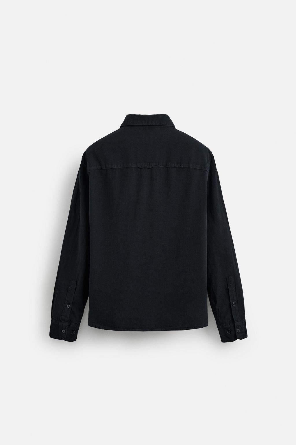 TEXTURED CHAMBRAY SHIRT - Zara фото 14