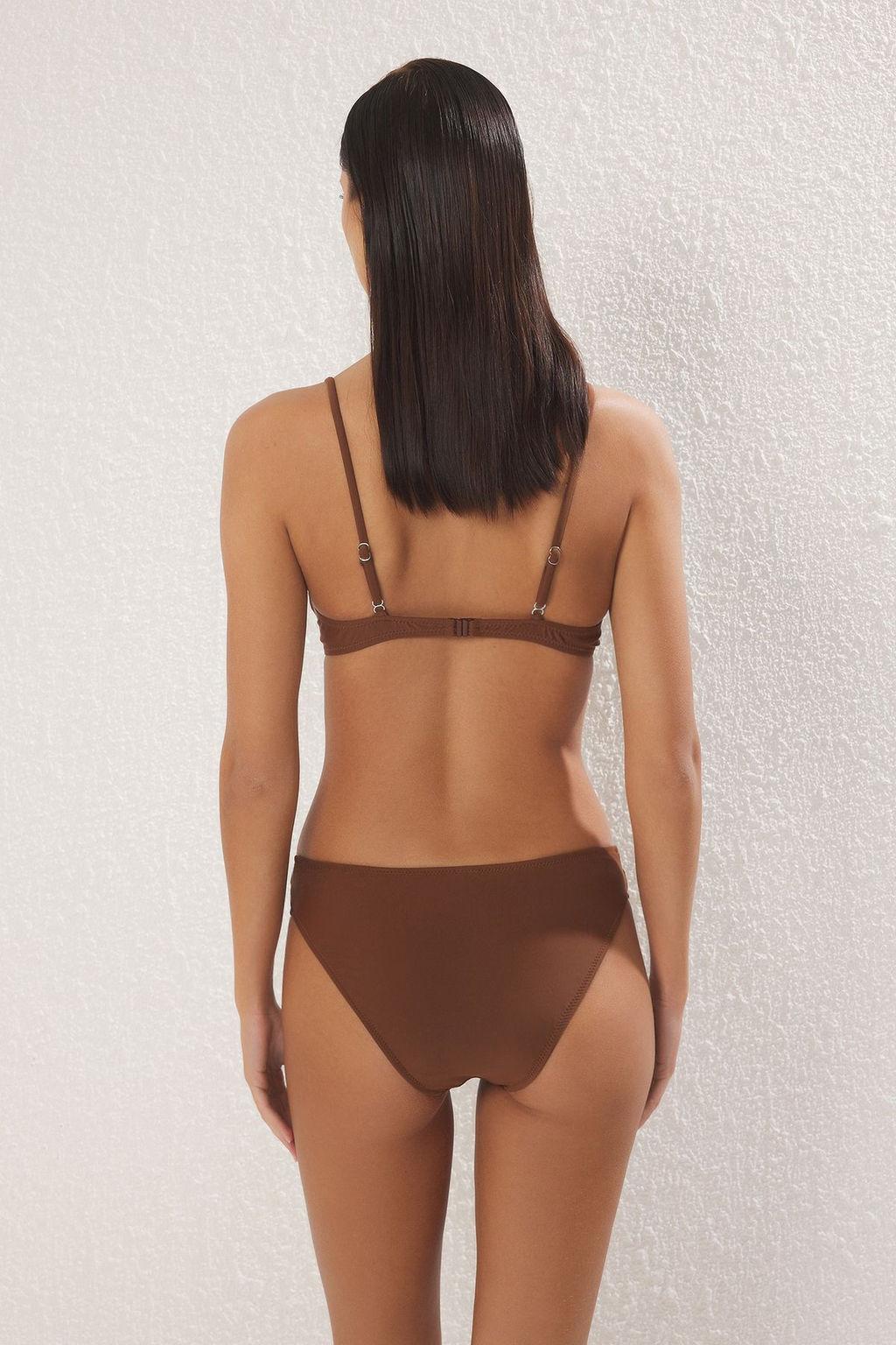 TRENDYOLMILLA Kahverengi Serit Detayl? Normal Bel Regular Bikini Alt? TBESS25BA00049  фото 3