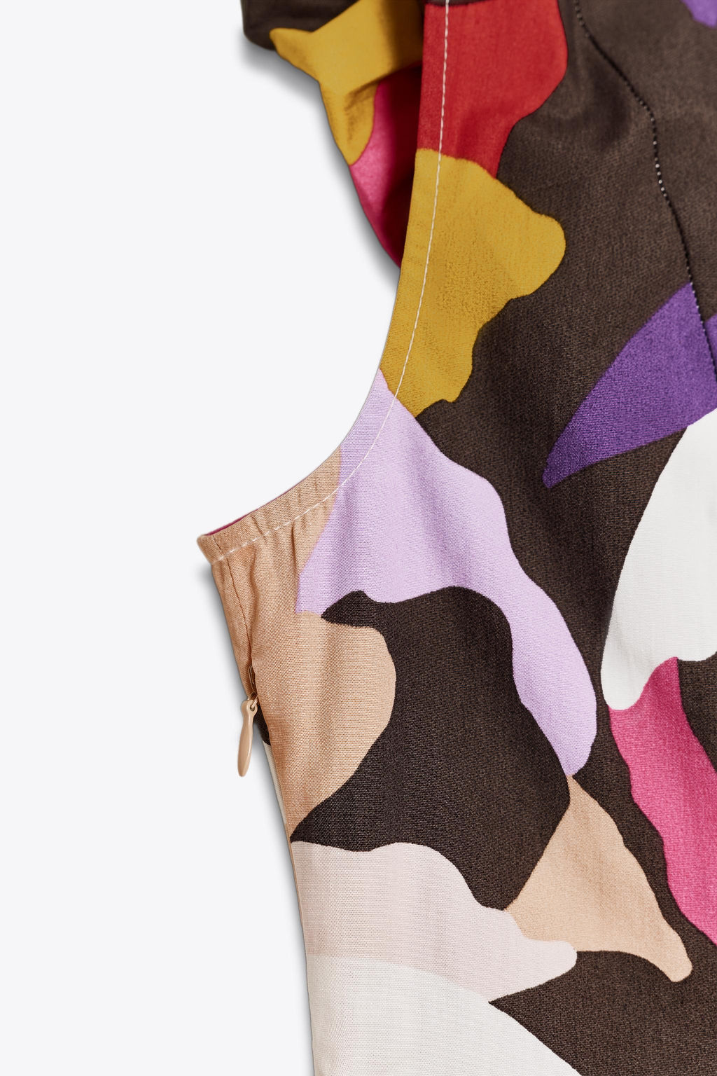 PRINTED POPLIN MIDI DRESS - Zara фото 10