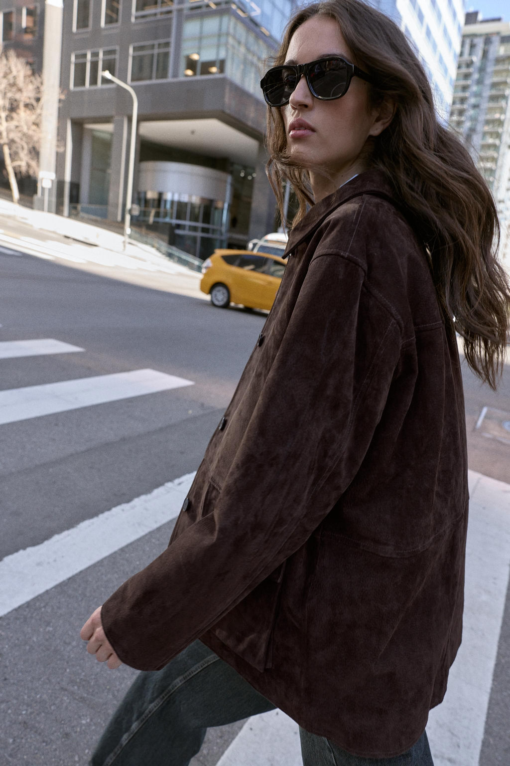 100% LEATHER SUEDE JACKET - Zara фото 20