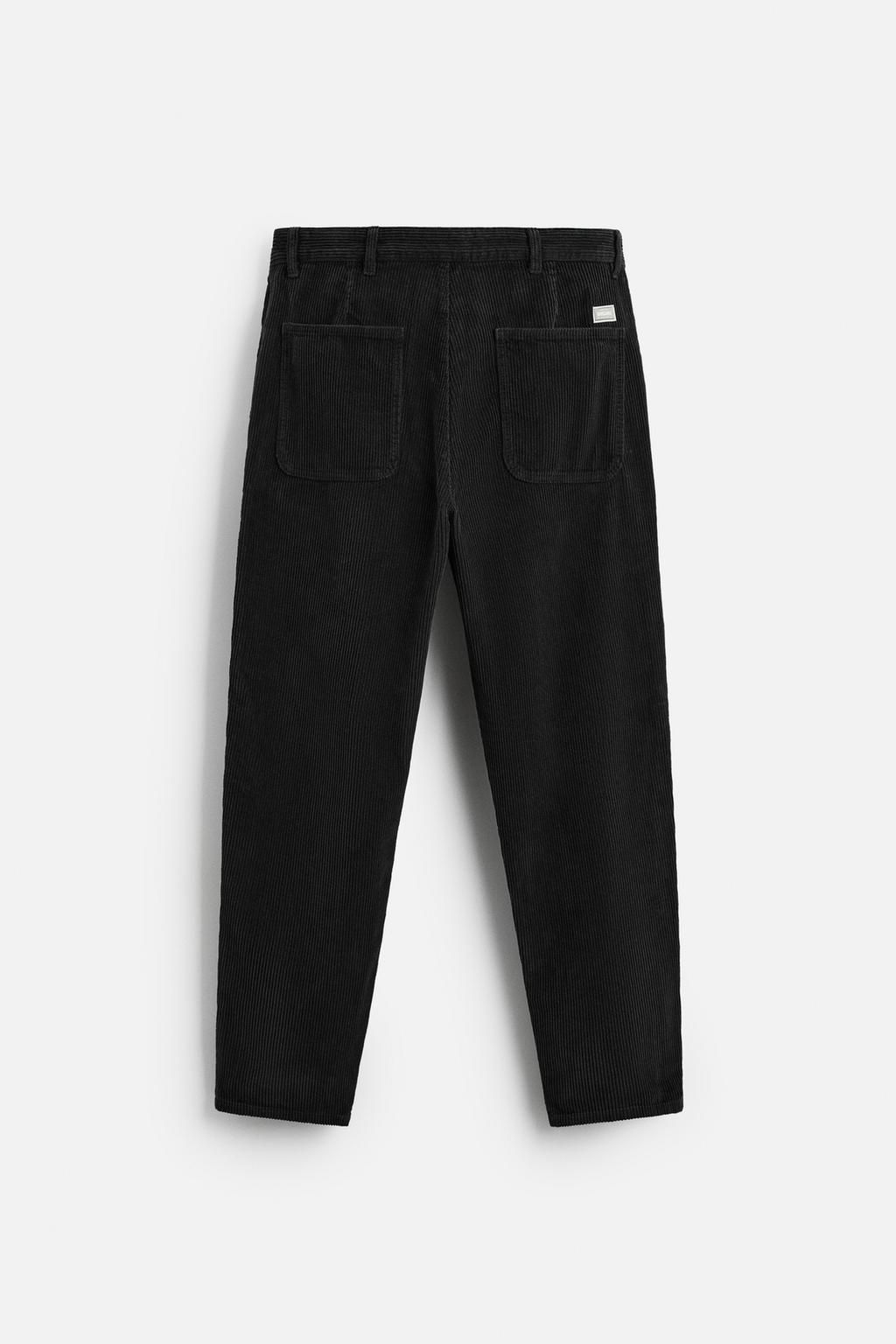 CARROT FIT CORDUROY TROUSERS - Zara фото 7