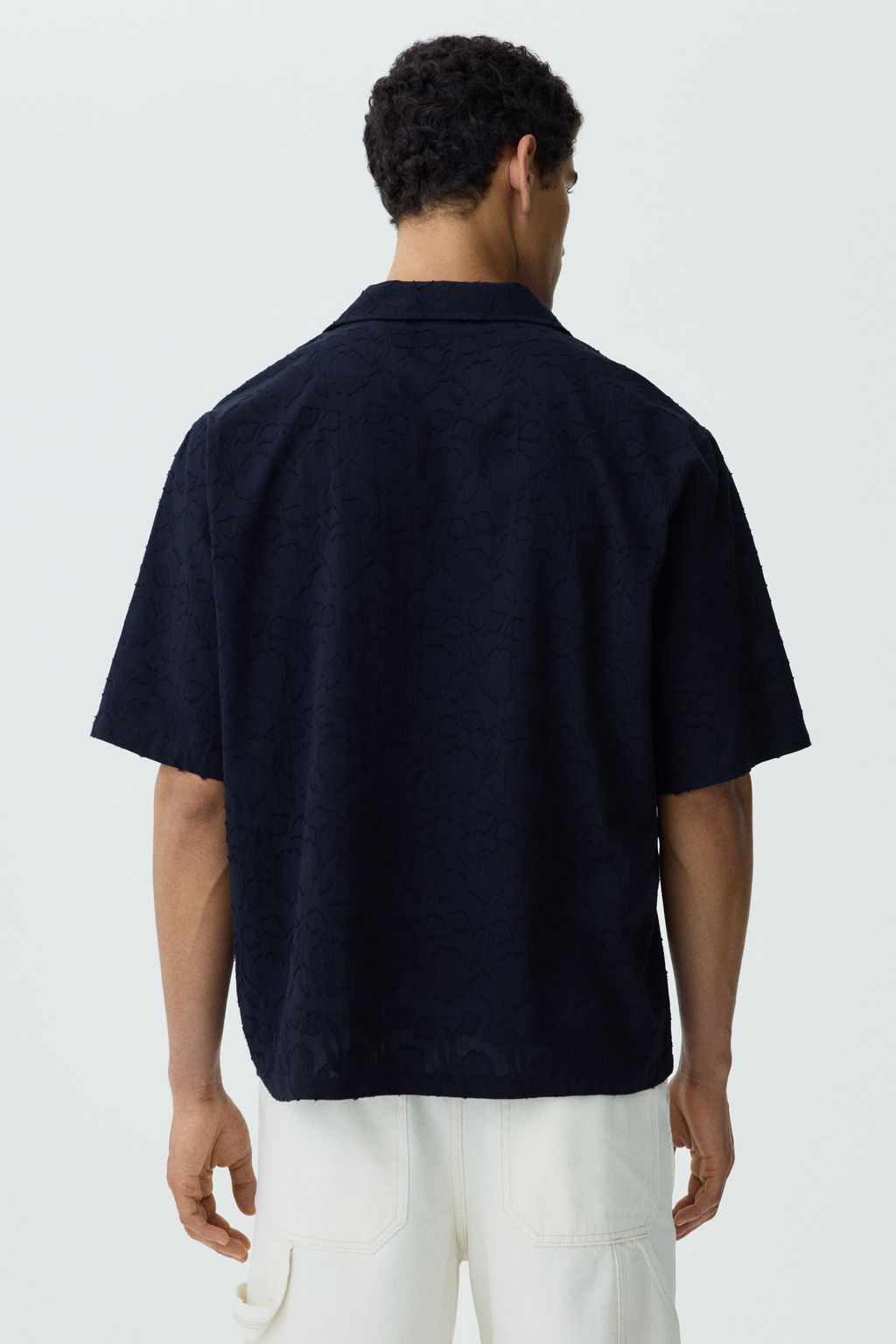 Camisa resort con textura Relaxed Fit - H&m фото 8
