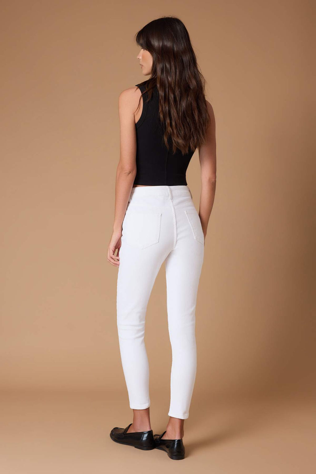 Beyaz Yuksek Bel Orta Esnek Skinny Vucudu Saran Jeans TWOSS26JE00198 - Trendyolmilla фото 4