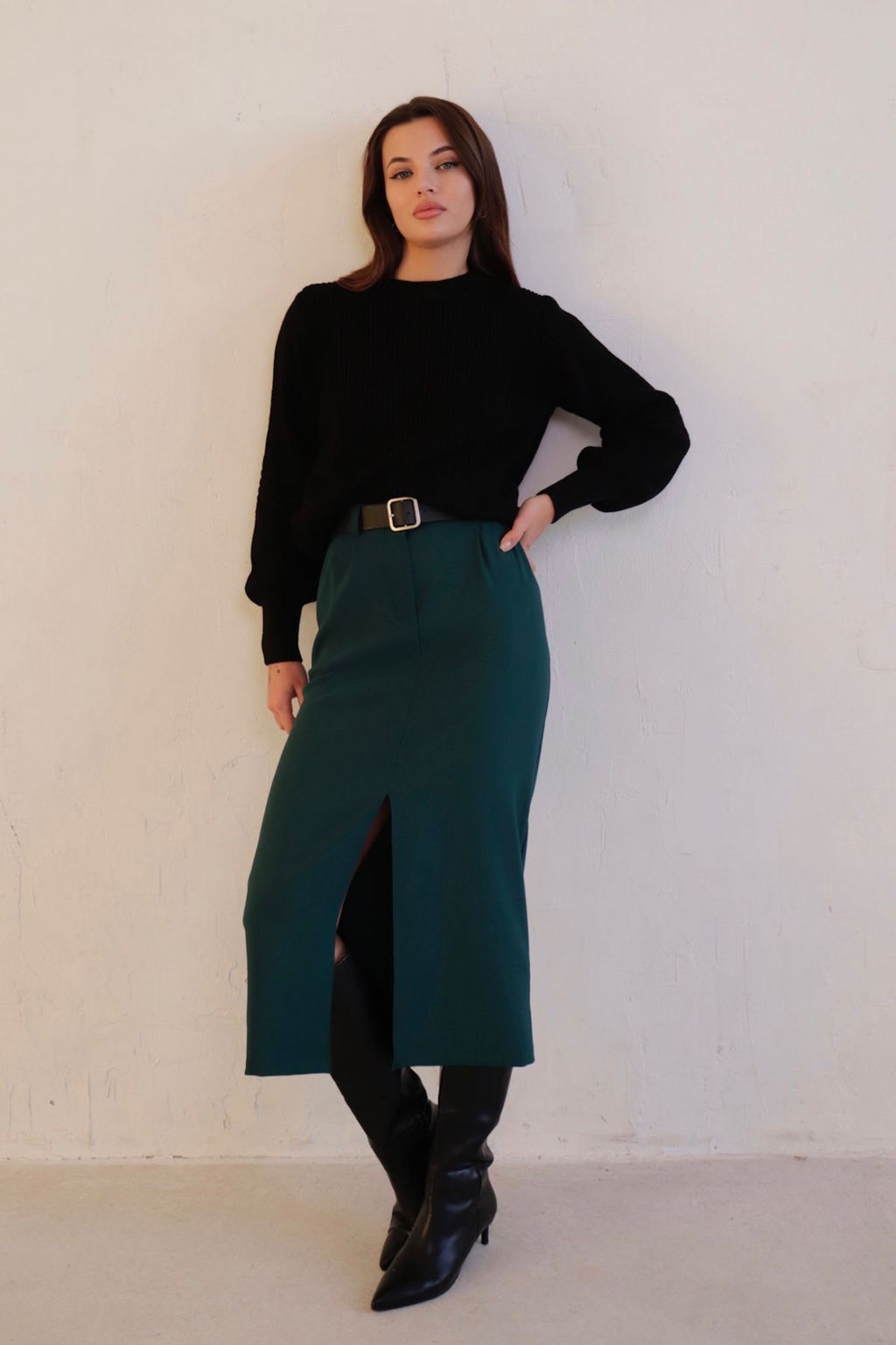 Юбка миди-макси с разрезом спереди - Martichelli фото 104