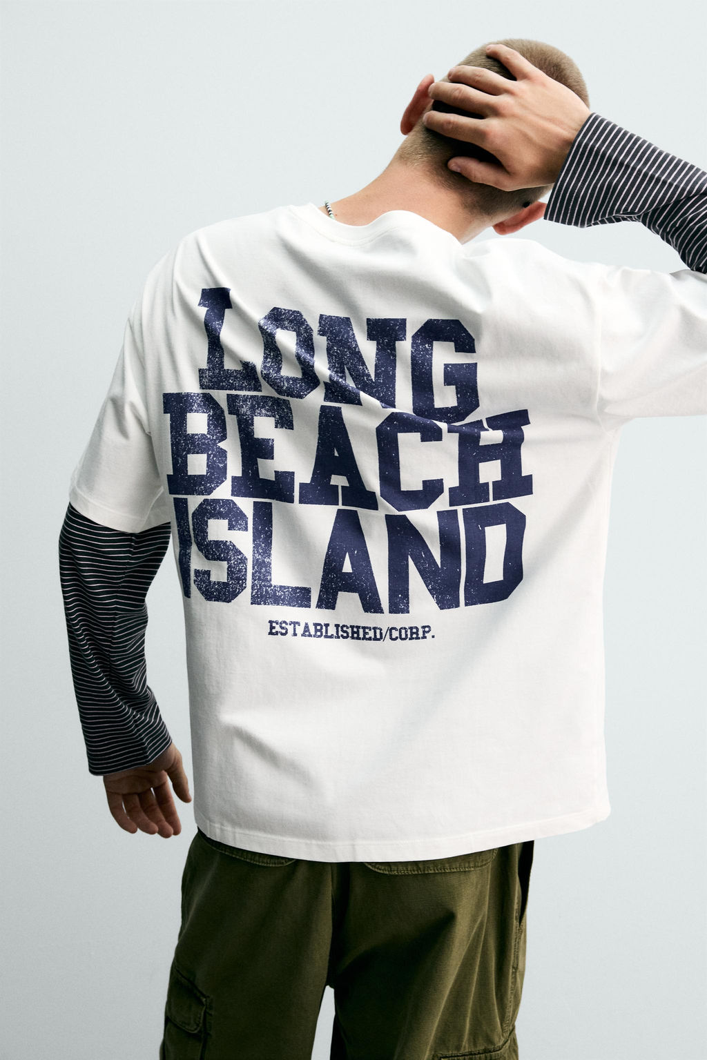 CAMISETA RELAXED FIT ESTAMPADOS LAVADOS / Blanco - Zara фото 6
