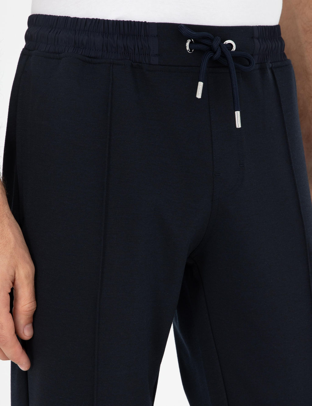 Lacivert Slim Fit Pa_as_ Lastikli Nerv_rl_ E_ofman Alt_