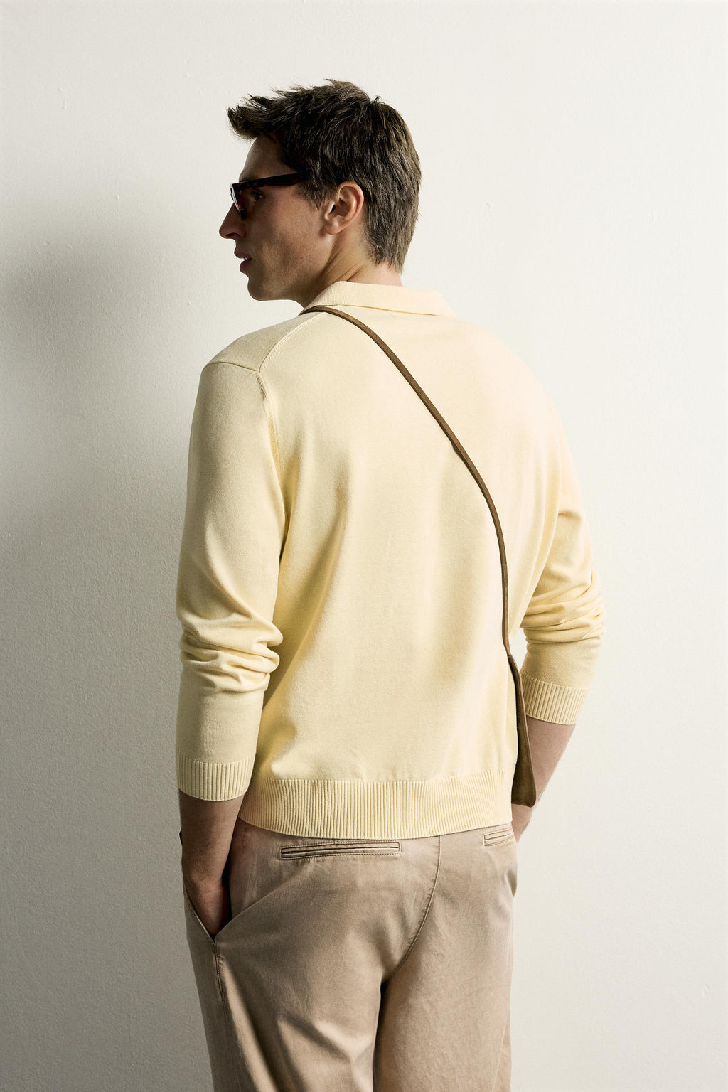 POLO PUNTO REGULAR FIT ALGOD?N - LINO / Amarillo - Zara фото 3
