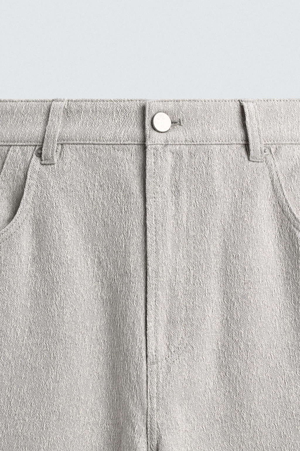 PANTAL?N STRAIGHT FIT JACQUARD / Gris - Zara фото 9