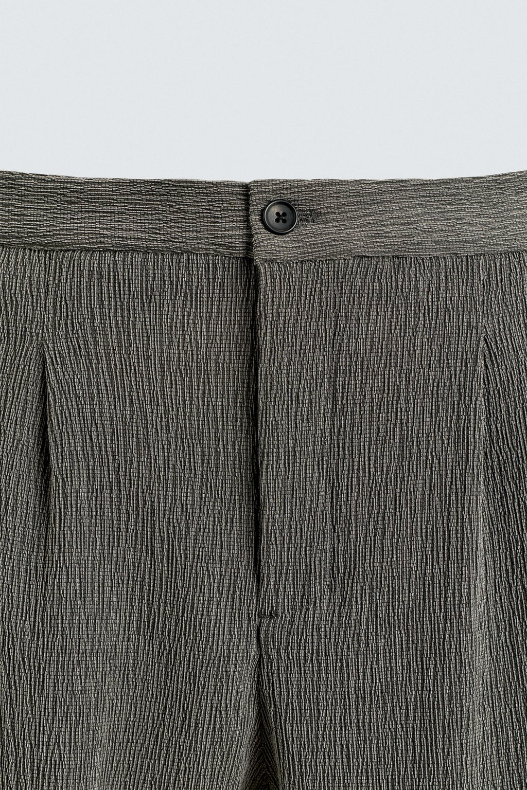 PANTAL?N PLIEGUES TEXTURA IRREGULAR / Gris Antracita - Zara фото 9
