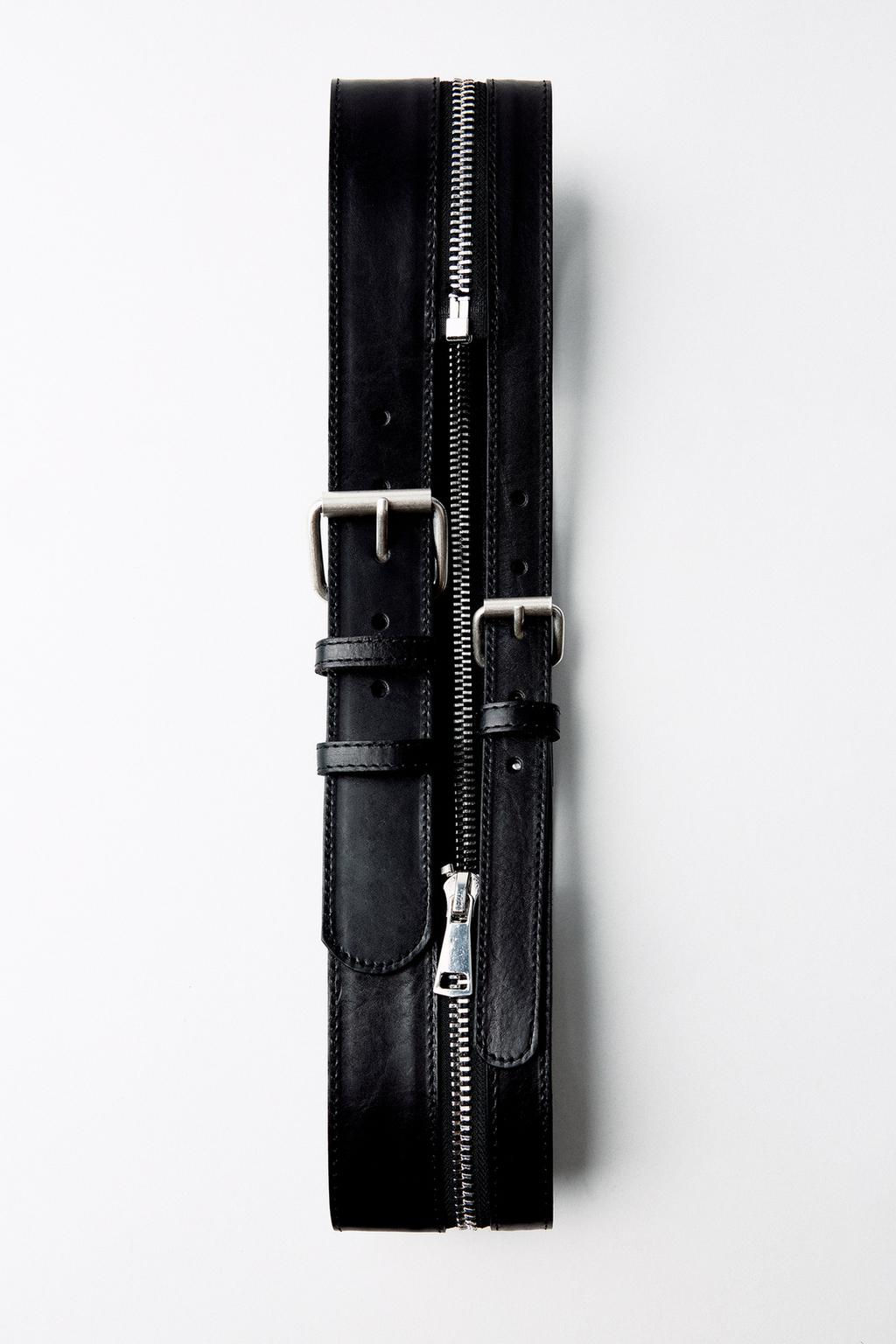 ZIP WAIST BELT WITH DOUBLE BUCKLE - Zara фото 6