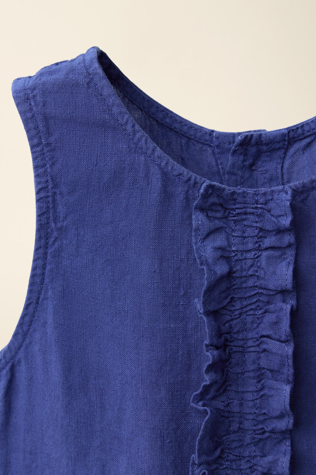 VESTIDO 100% LINO CREATED BY CARAMEL LONDON X ZARA / Azul?n  фото 3