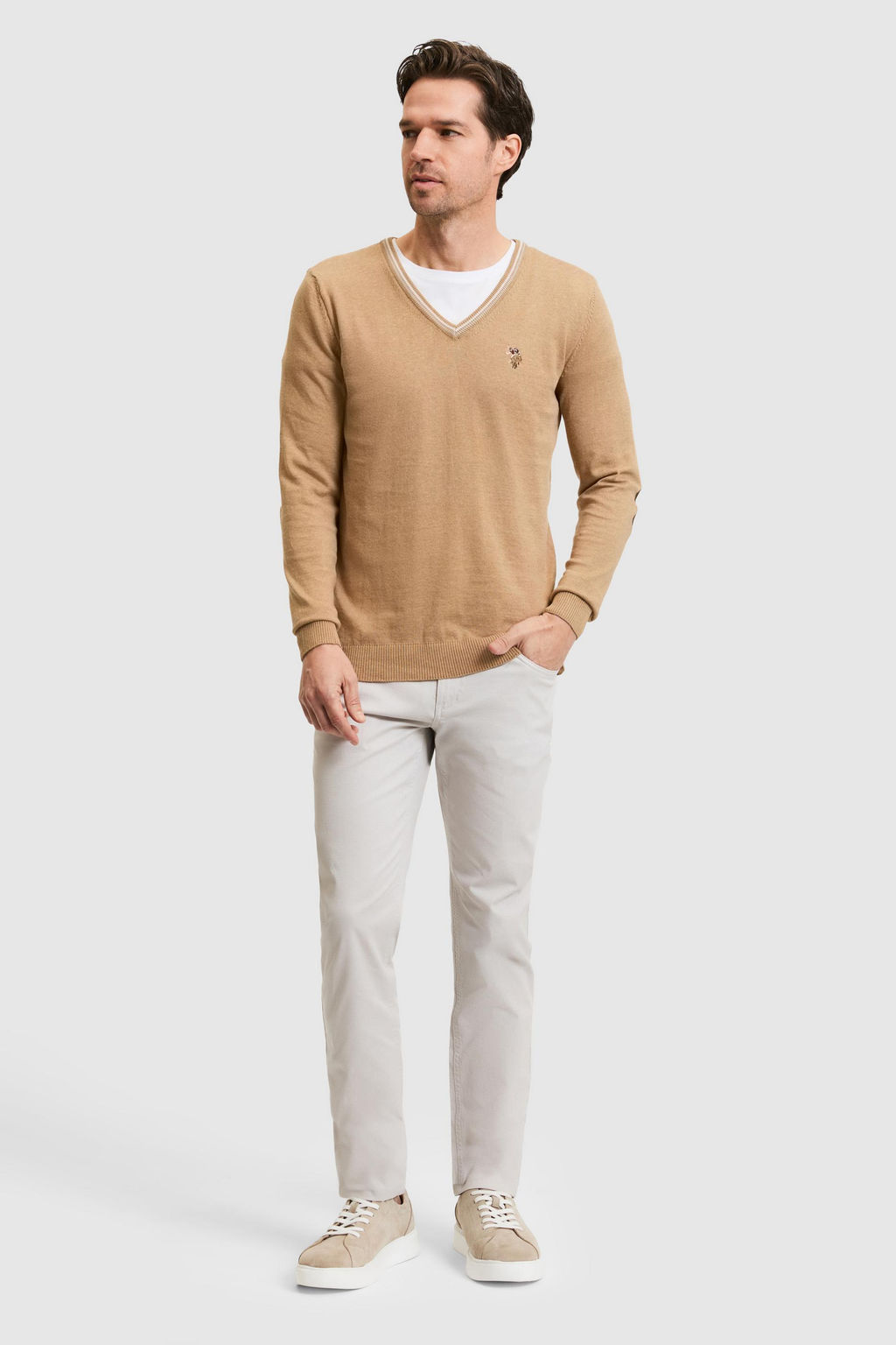 Erkek Camel Melanj Basic Kazak