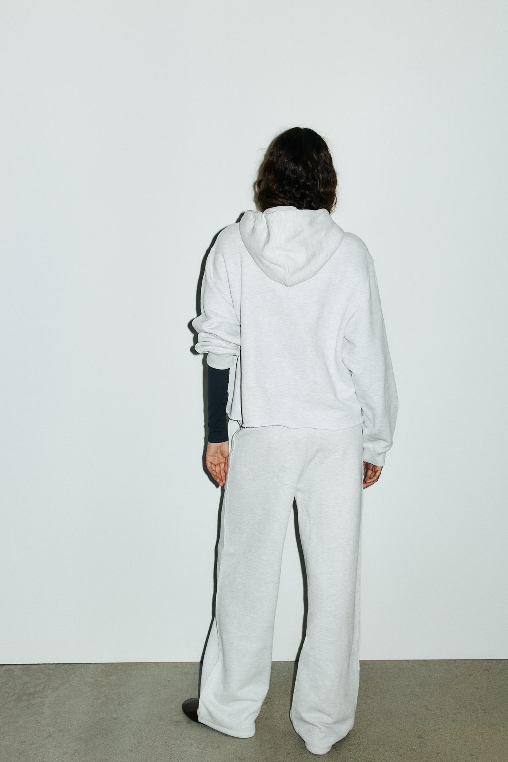 BELTED STRAIGHT-LEG FLEECE TROUSERS - Zara фото 5