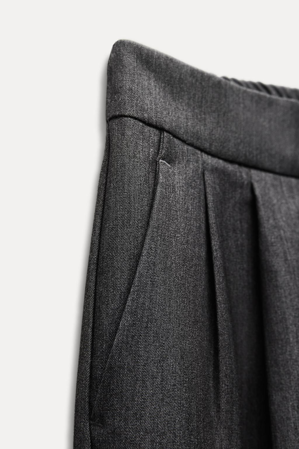 STRAIGHT-LEG TROUSERS WITH TURN-UP HEMS - Zara фото 6
