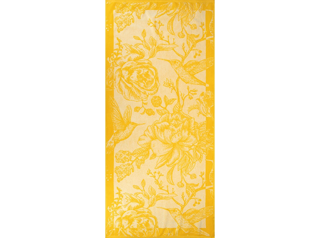 Полотенце махровое 6с102.411ж1 Пробуждение(т.желтый4) 67х150см